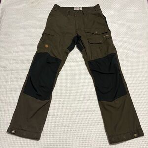 Fjällräven Vidda Pro Ventilated Pants Trousers Black Dark Brown Regular Size 30